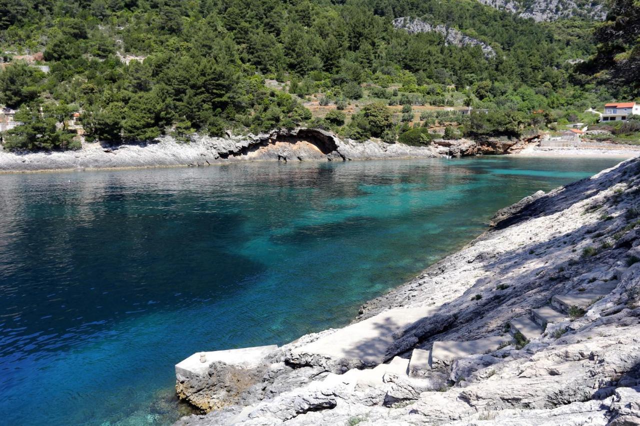 Secluded Fisherman'S Cottage Cove Bacva, Korcula - 9475 Pupnat Luaran gambar