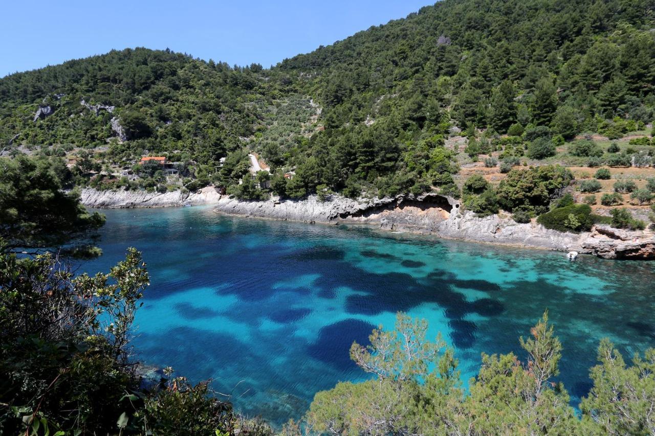 Secluded Fisherman'S Cottage Cove Bacva, Korcula - 9475 Pupnat Luaran gambar