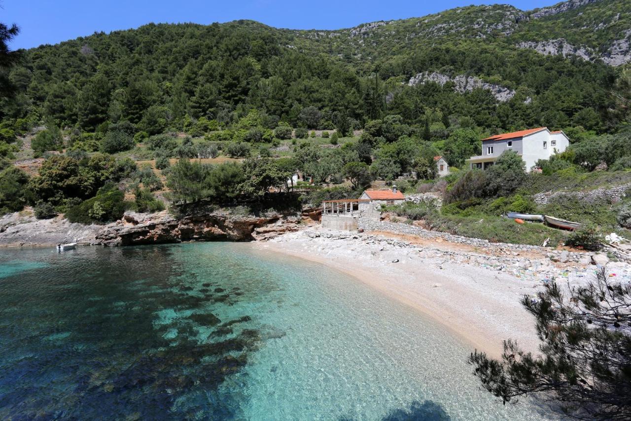 Secluded Fisherman'S Cottage Cove Bacva, Korcula - 9475 Pupnat Luaran gambar