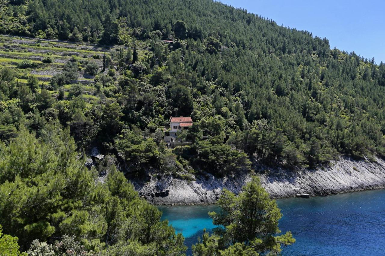 Secluded Fisherman'S Cottage Cove Bacva, Korcula - 9475 Pupnat Luaran gambar