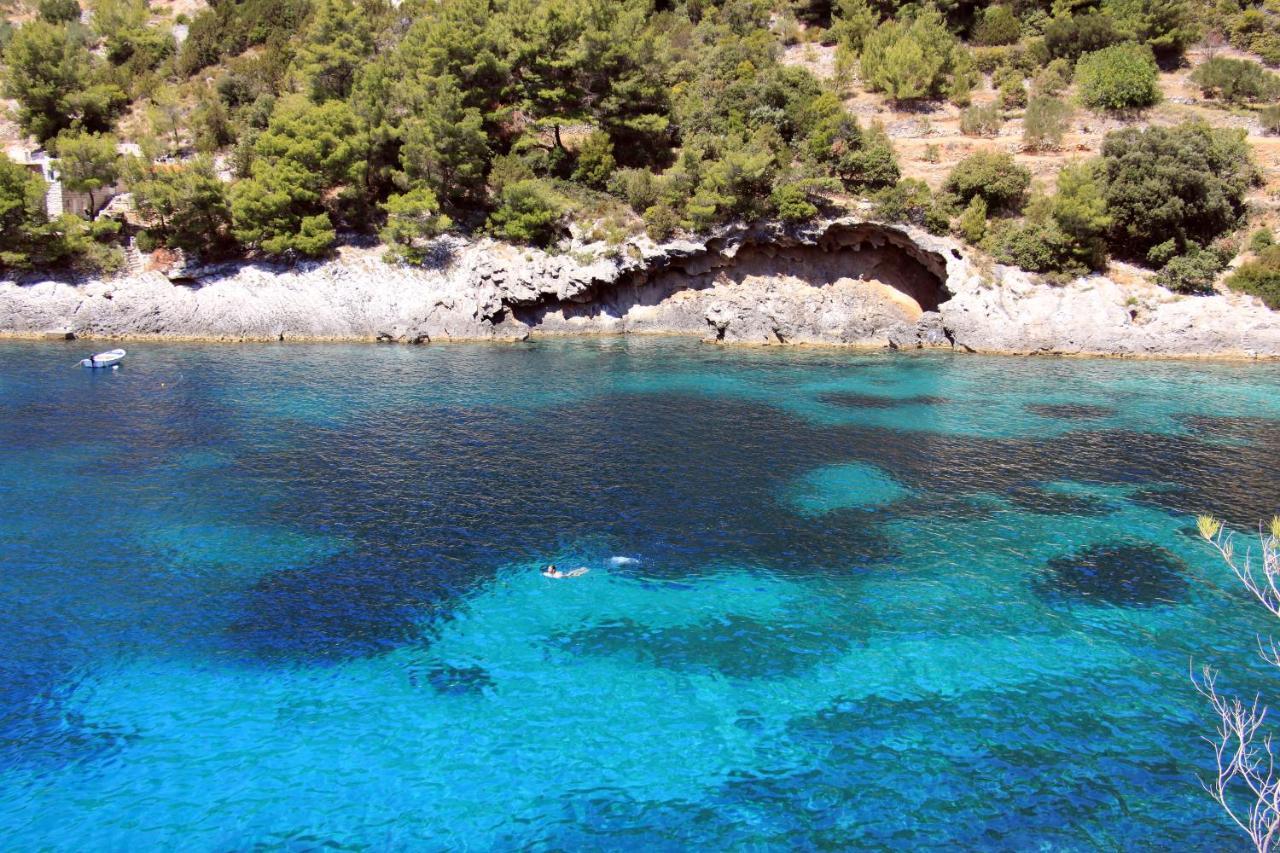 Secluded Fisherman'S Cottage Cove Bacva, Korcula - 9475 Pupnat Luaran gambar