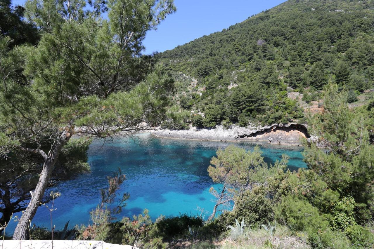 Secluded Fisherman'S Cottage Cove Bacva, Korcula - 9475 Pupnat Luaran gambar
